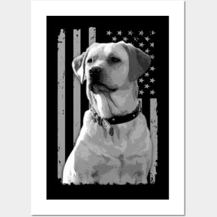 Labrador Legacy American Flag That Celebrate Labrador Retrievers' Charm Posters and Art